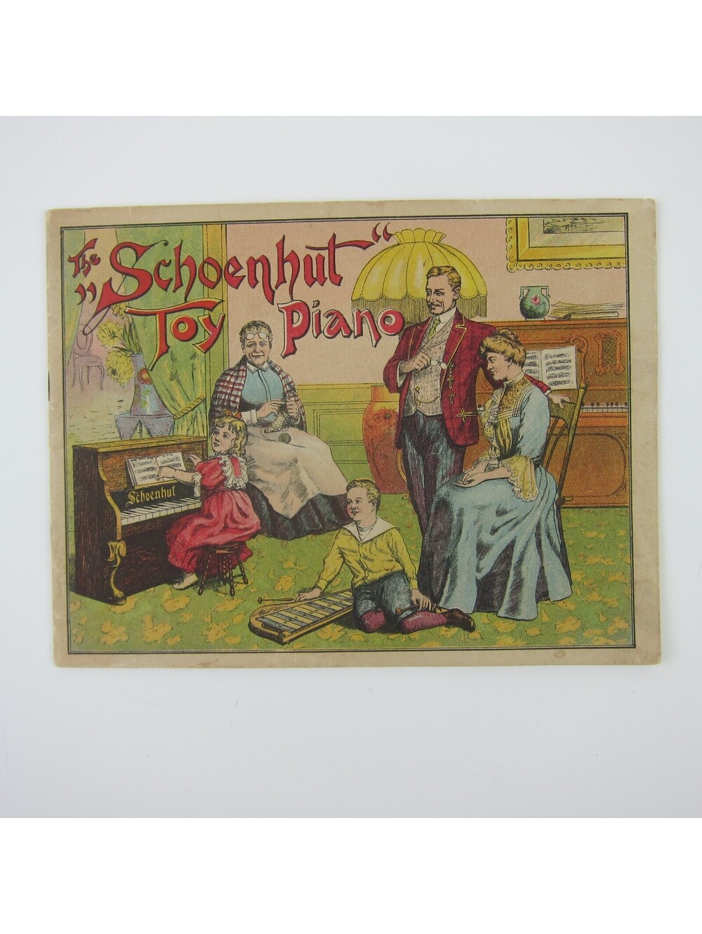 Schoenhut Toy Piano Music Instructor Booklet & Toy Catalog Antique c 1910